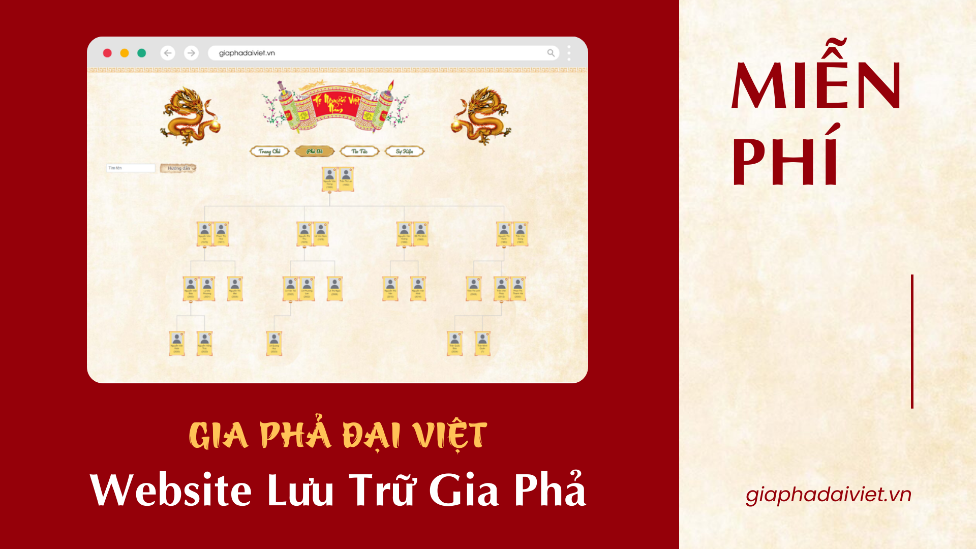 Website Lưu Trữ Gia Phả Miễn Phí 2024