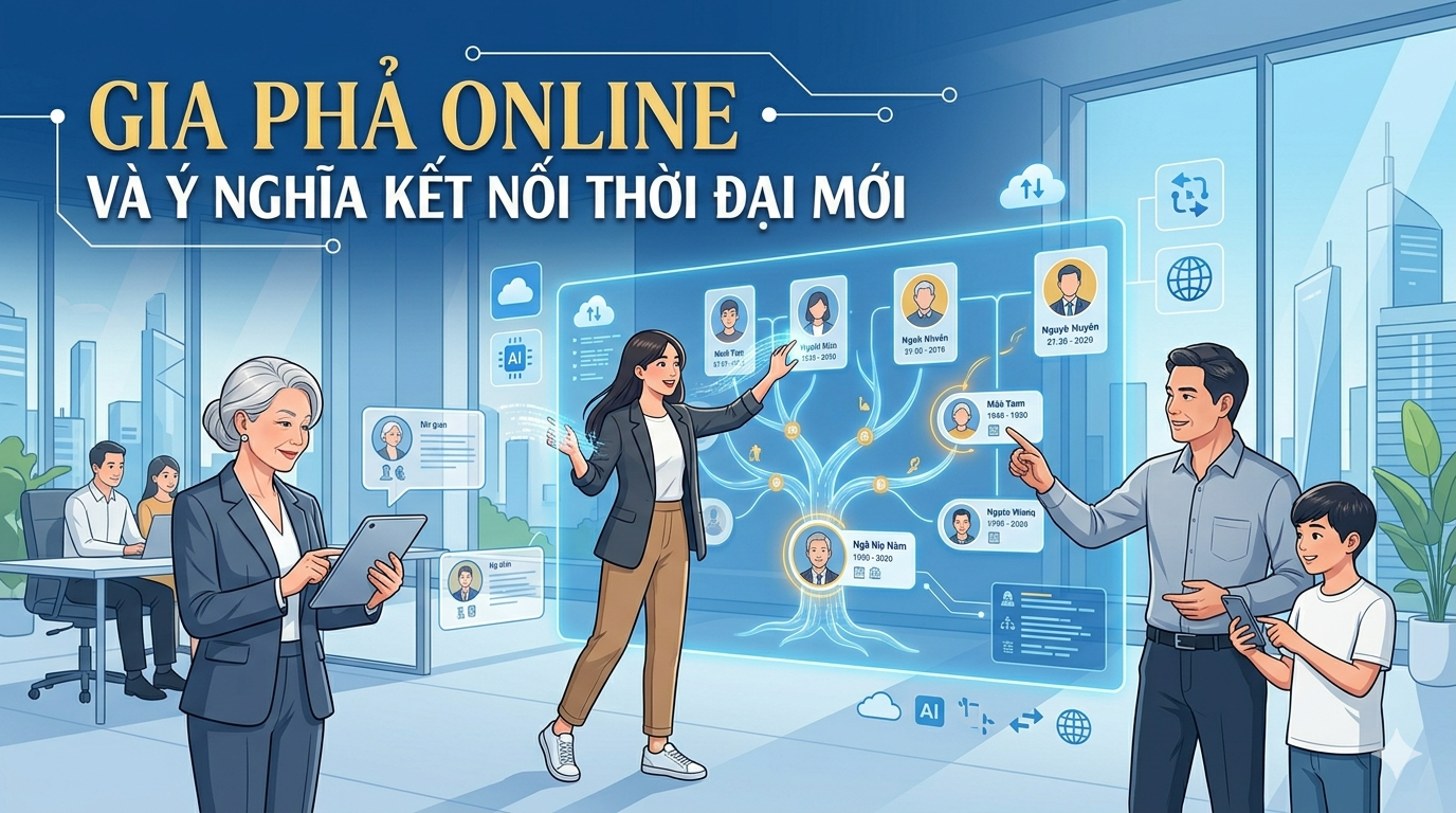 GIA PHẢ ONLINE VÀ Ý NGHĨA KẾT NỐI THỜI ĐẠI MỚI