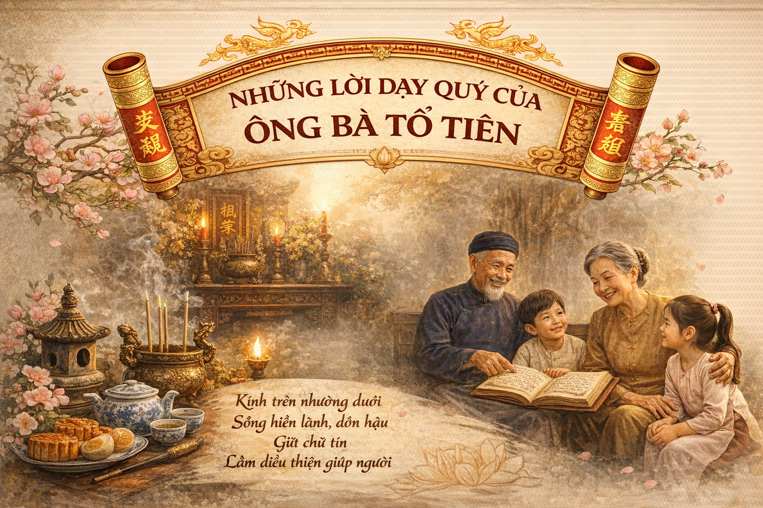 NHỮNG LỜI DẠY QUÝ CỦA ÔNG BÀ TỔ TIÊN