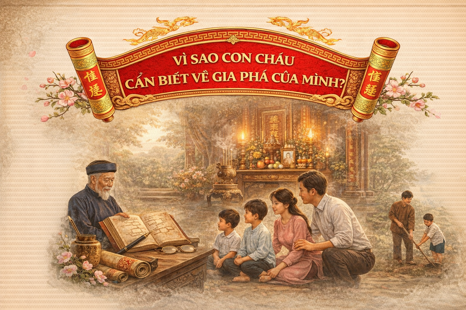 VÌ SAO CON CHÁU CẦN BIẾT VỀ GIA PHẢ CỦA MÌNH